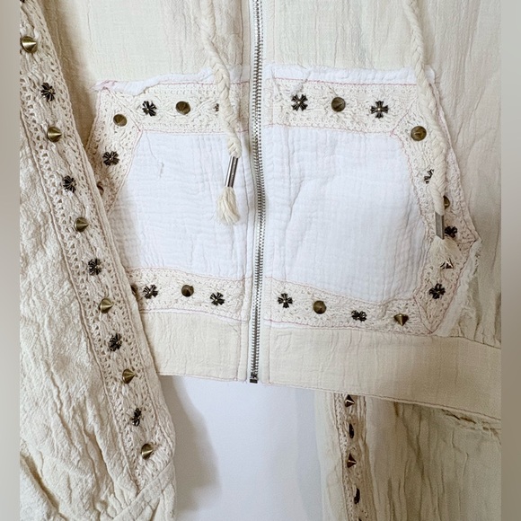 POL Cream Hooded Set with Stud Details - Picture 3 of 12